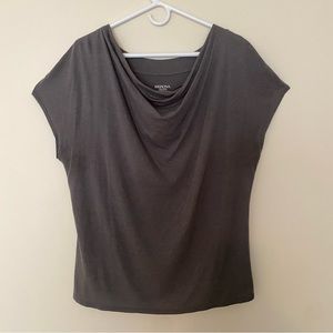 Merona | Women’s Cowl Neck Short-Sleeve Blouse | Gray | Size XXL